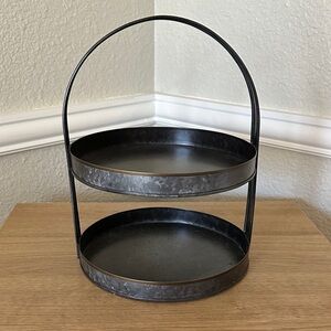 Two-Tiered Metal Stand